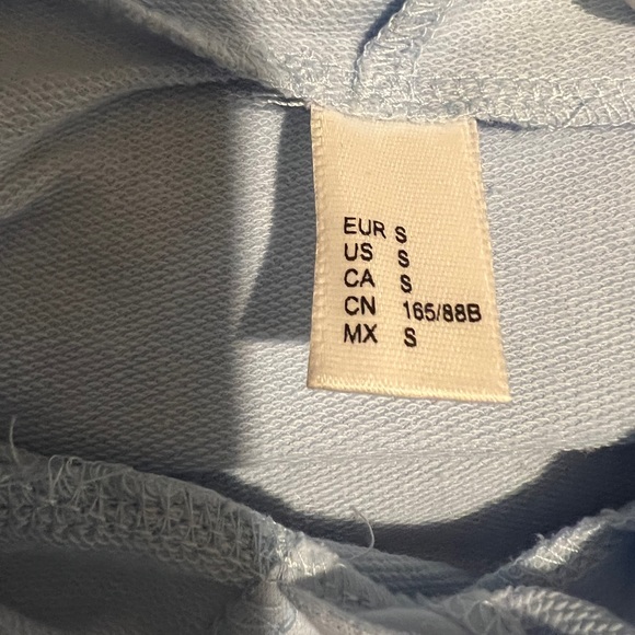 Baby Blue Side Stripe Hoodie - Picture 3 of 4